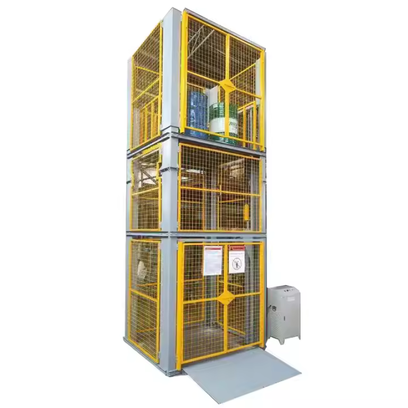 Hydraulic mezzanine floor cargo raised storage lift platform